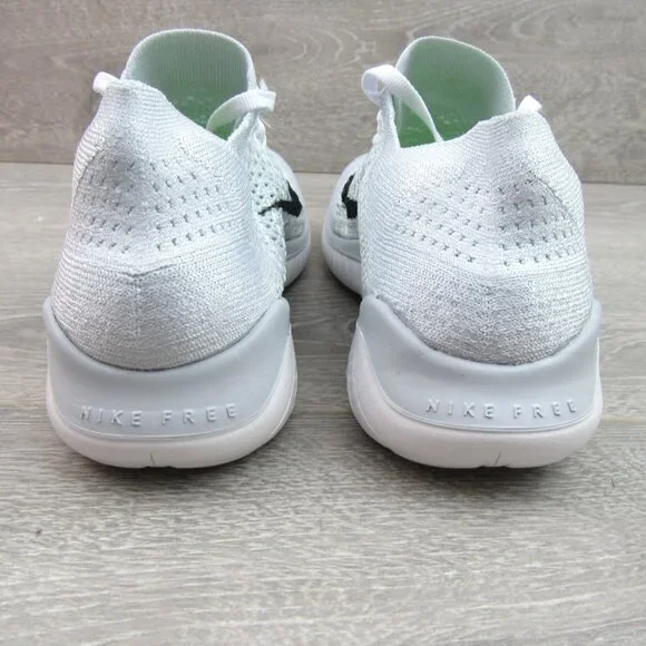 Nike Free RN Flyknit 2018 Womens Size 7.5 Running Shoes White NEW - Picture 9 of 14